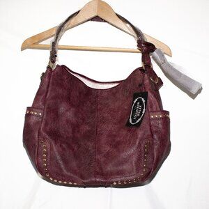 Large Red Leather Purse